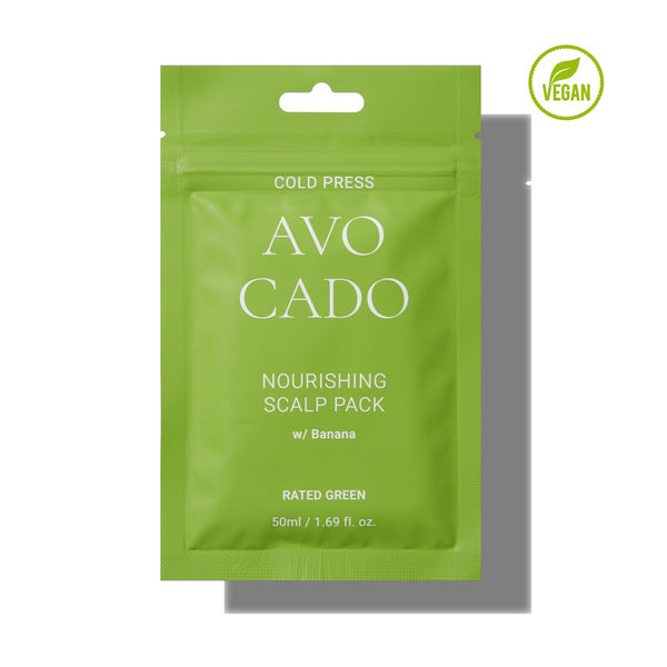 Rated Green cold pressed Avocado Nourishing scalp pack 